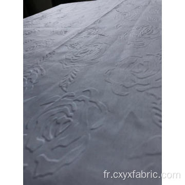 tissu rose en relief 3d en polyester
